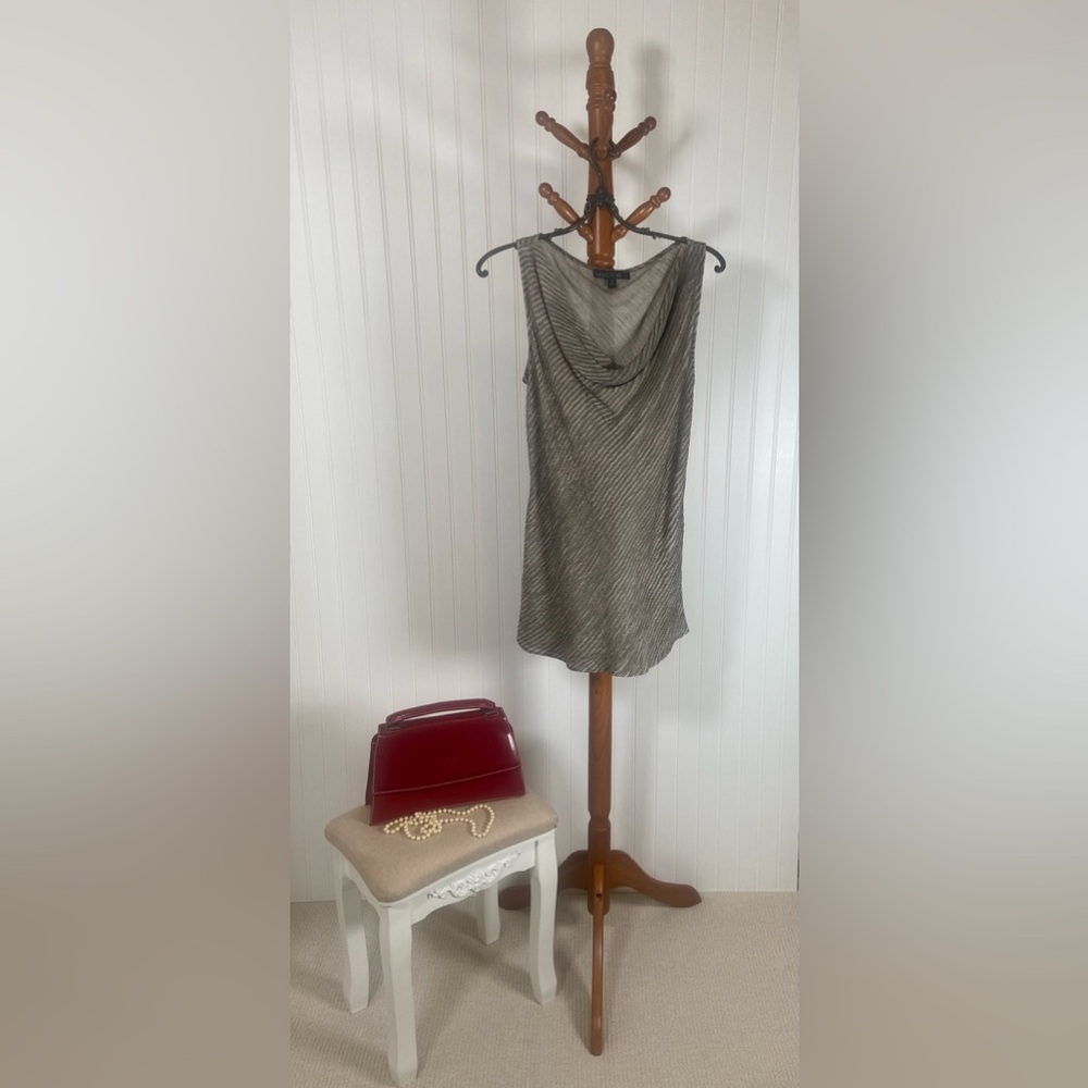 Lafayette 148 New York 100% Silk Sleeveless Cowl Neck Blouse | Size 8